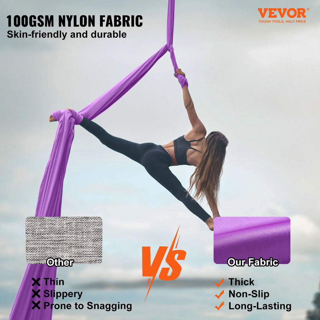 VEVOR SucceBuy Aerial Yoga Hammock Starter Kit For All Levels Fitness