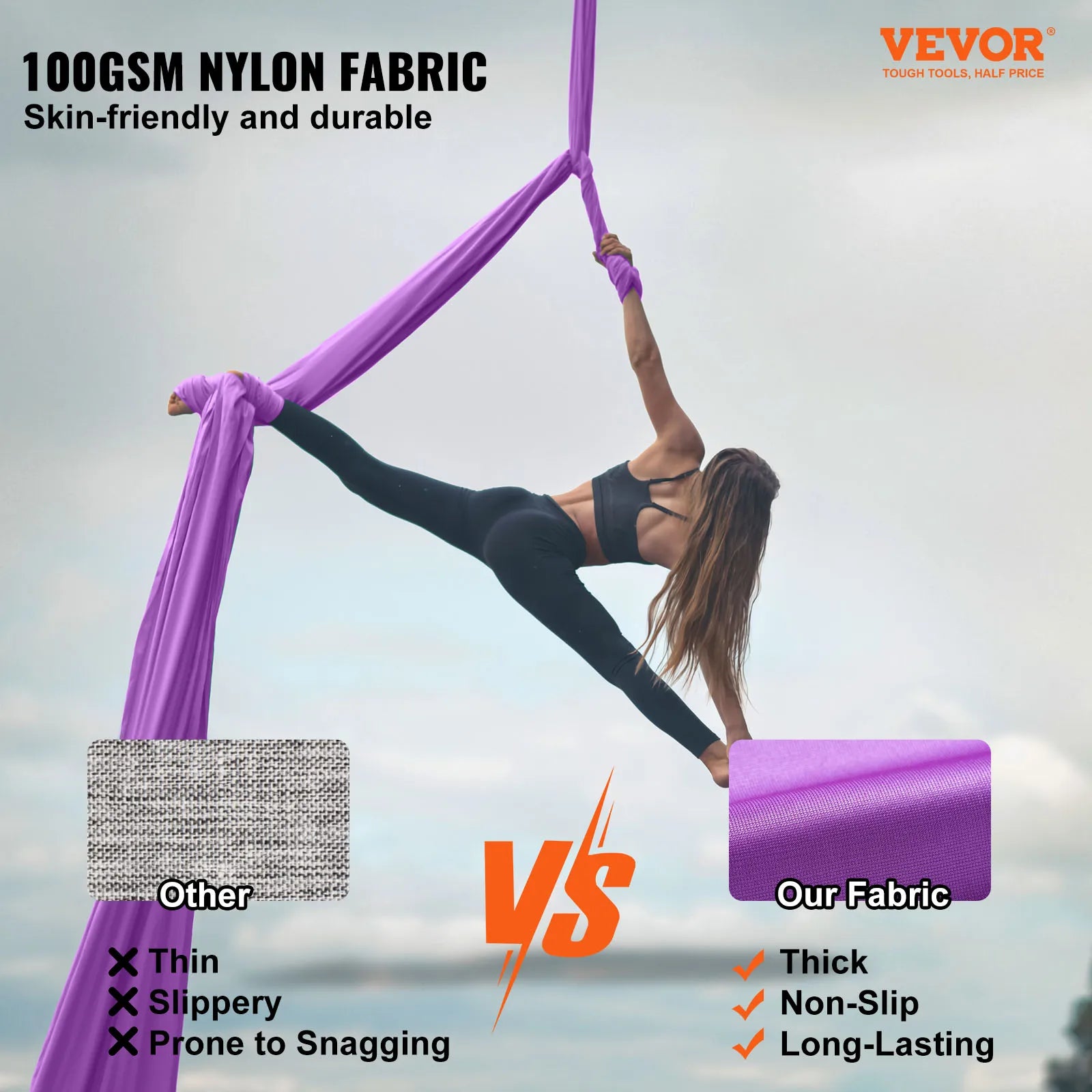 VEVOR SucceBuy Aerial Yoga Hammock Starter Kit For All Levels Fitness