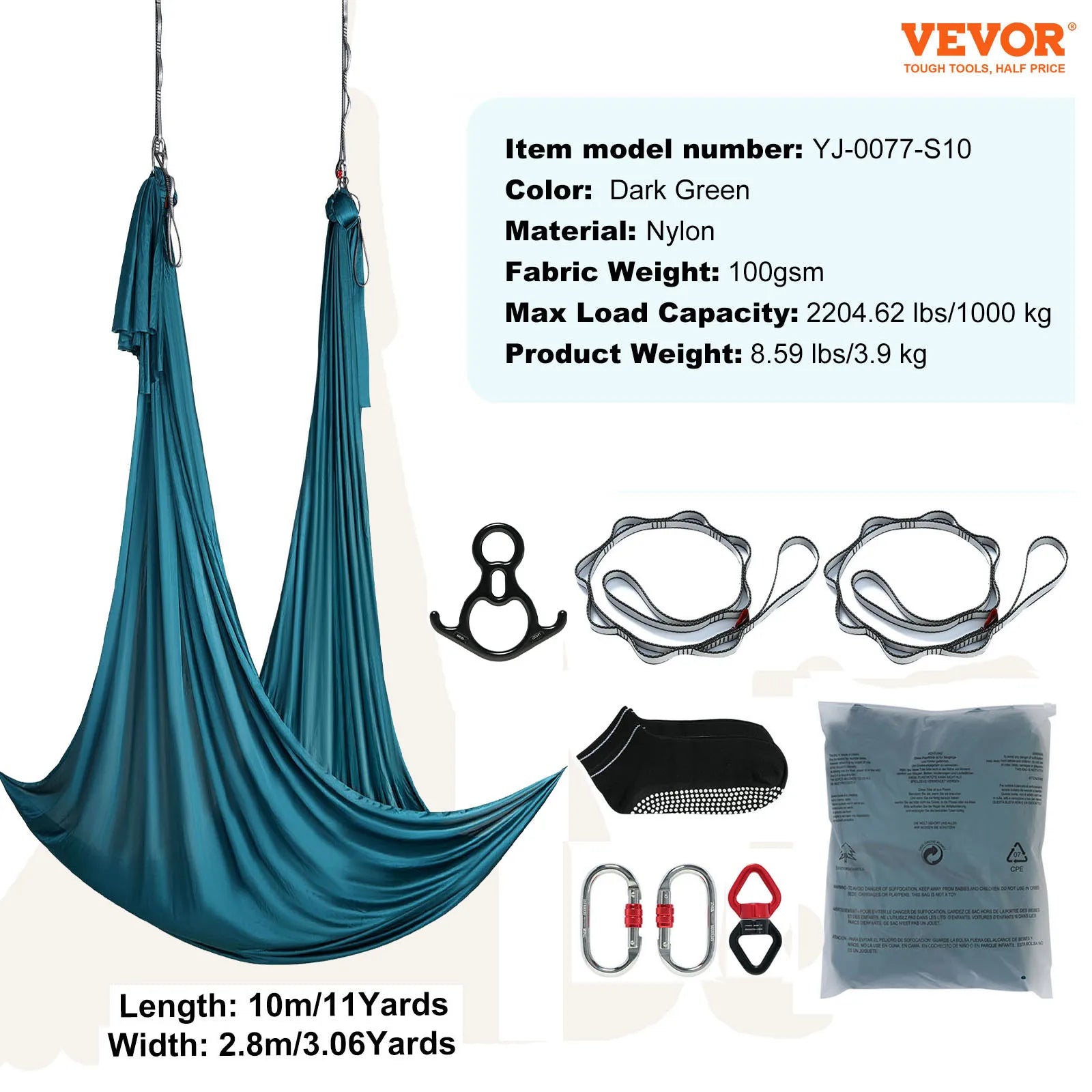 VEVOR SucceBuy Aerial Yoga Hammock Starter Kit For All Levels Fitness