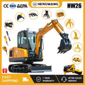 2.5 Ton Mini Excavator Diesel Hydraulic Excavators Tractor 2.5t Mini Bagger Small Excavator Digger Multifunctional Machinery