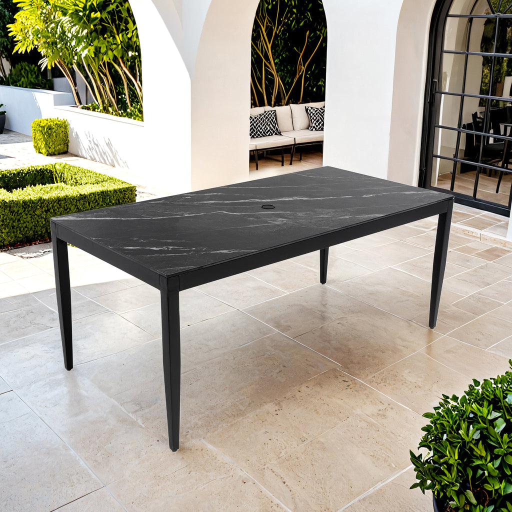 Outdoor Modern Patio Aluminum Dining Table