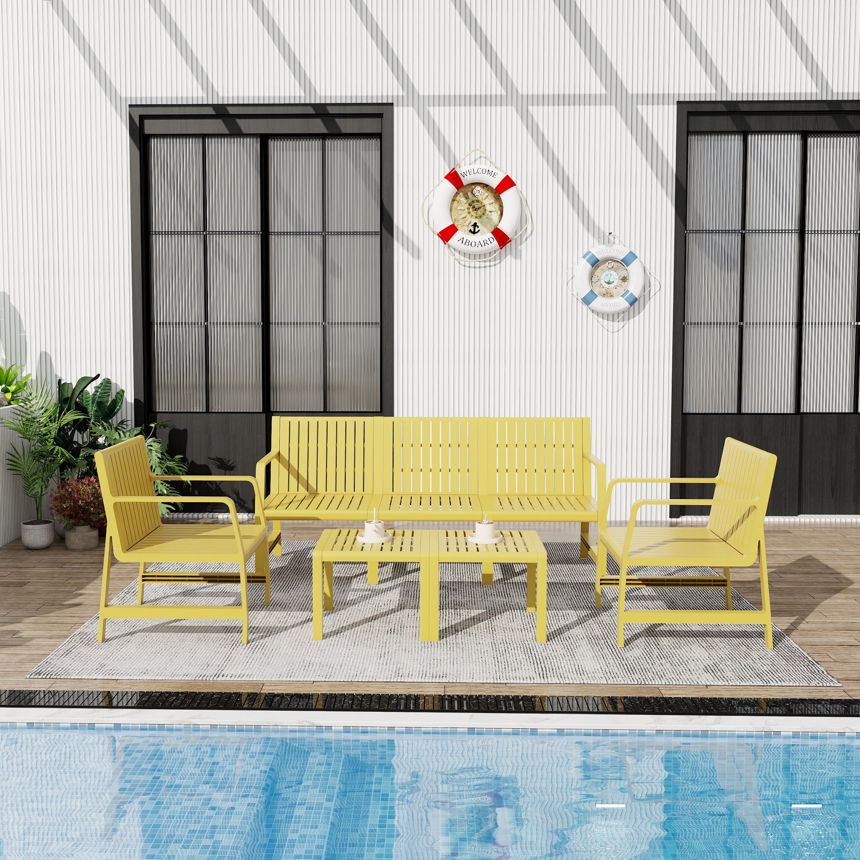 Summer 5-Piece Indoor/Outdoor Furniture Set