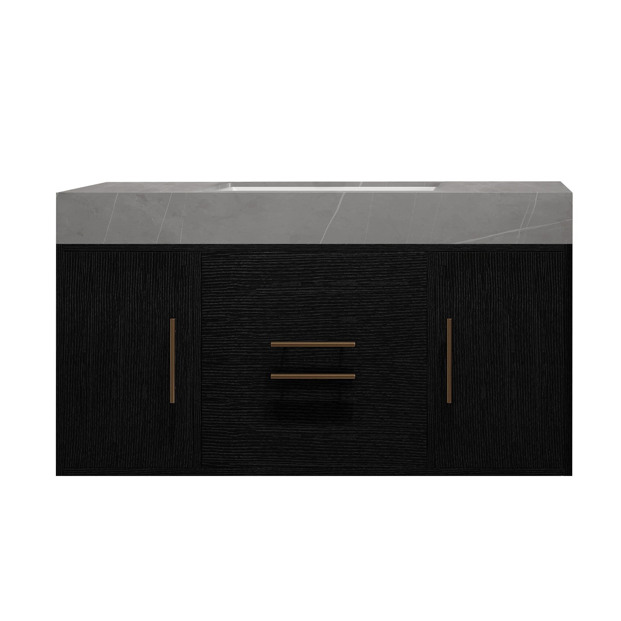 39.4 Inches Single Contemporary Floating Bathroom Vanity