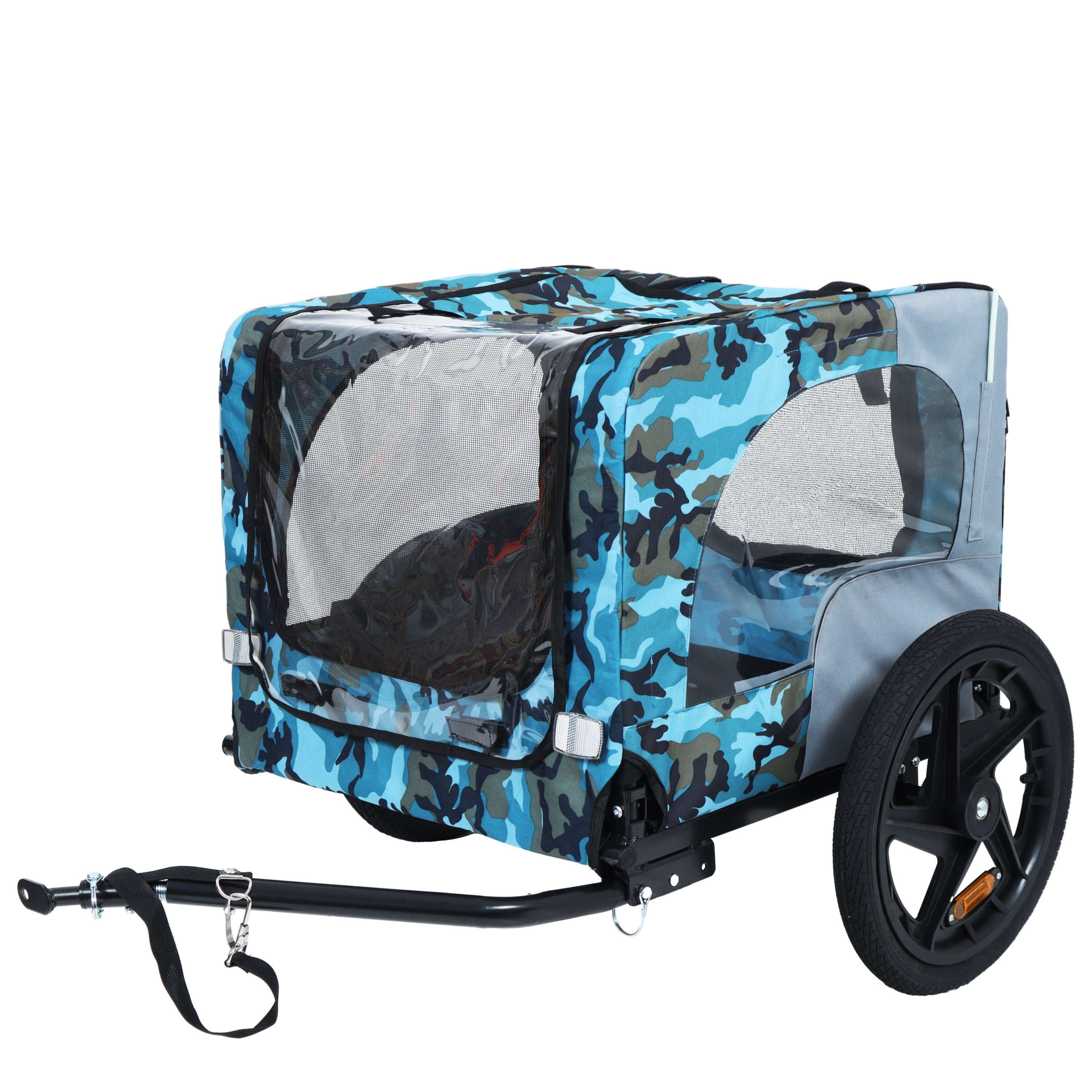 Outdoor Heavy Duty Collapsible Pet Bike Trailer