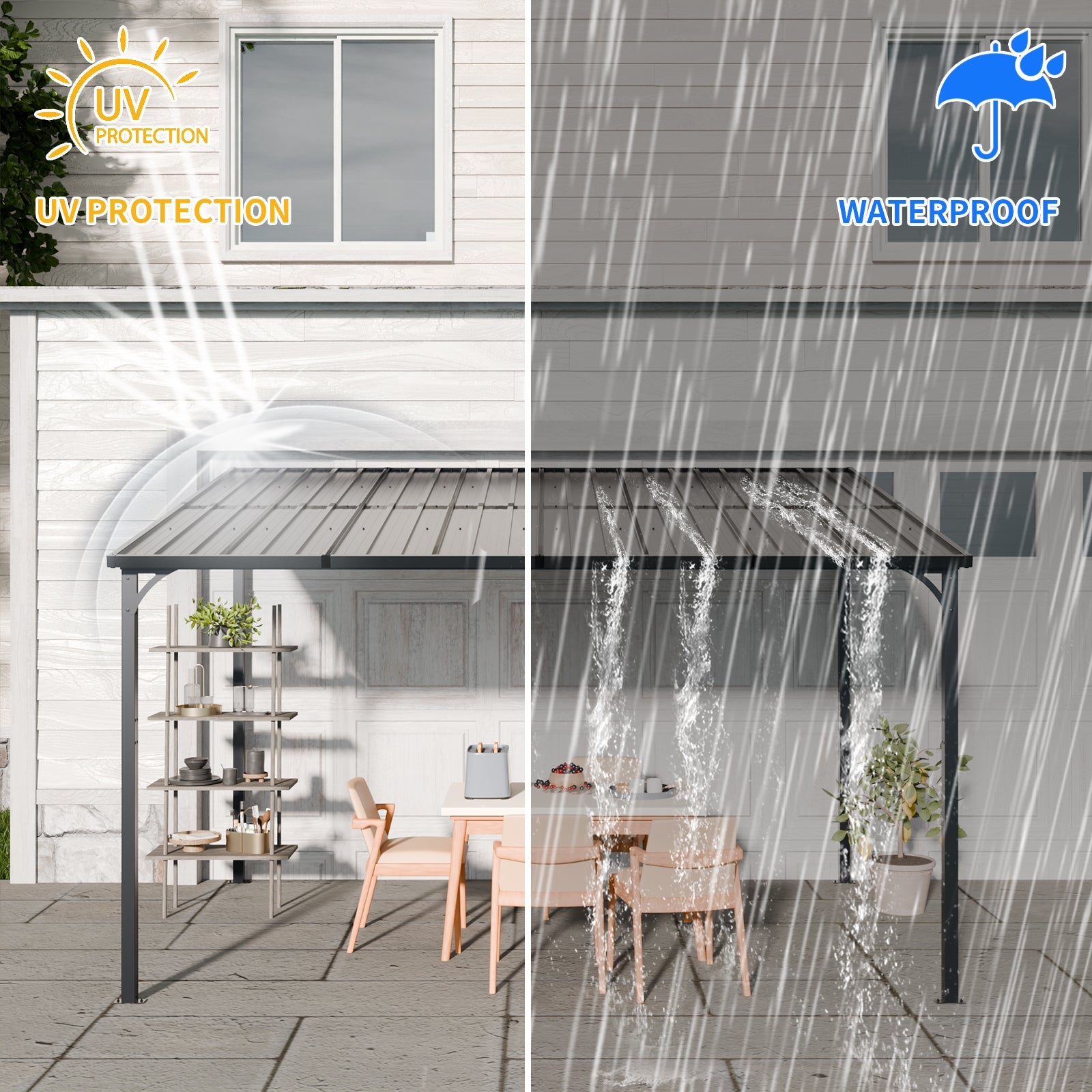 12' x 8' Outdoor Pergola