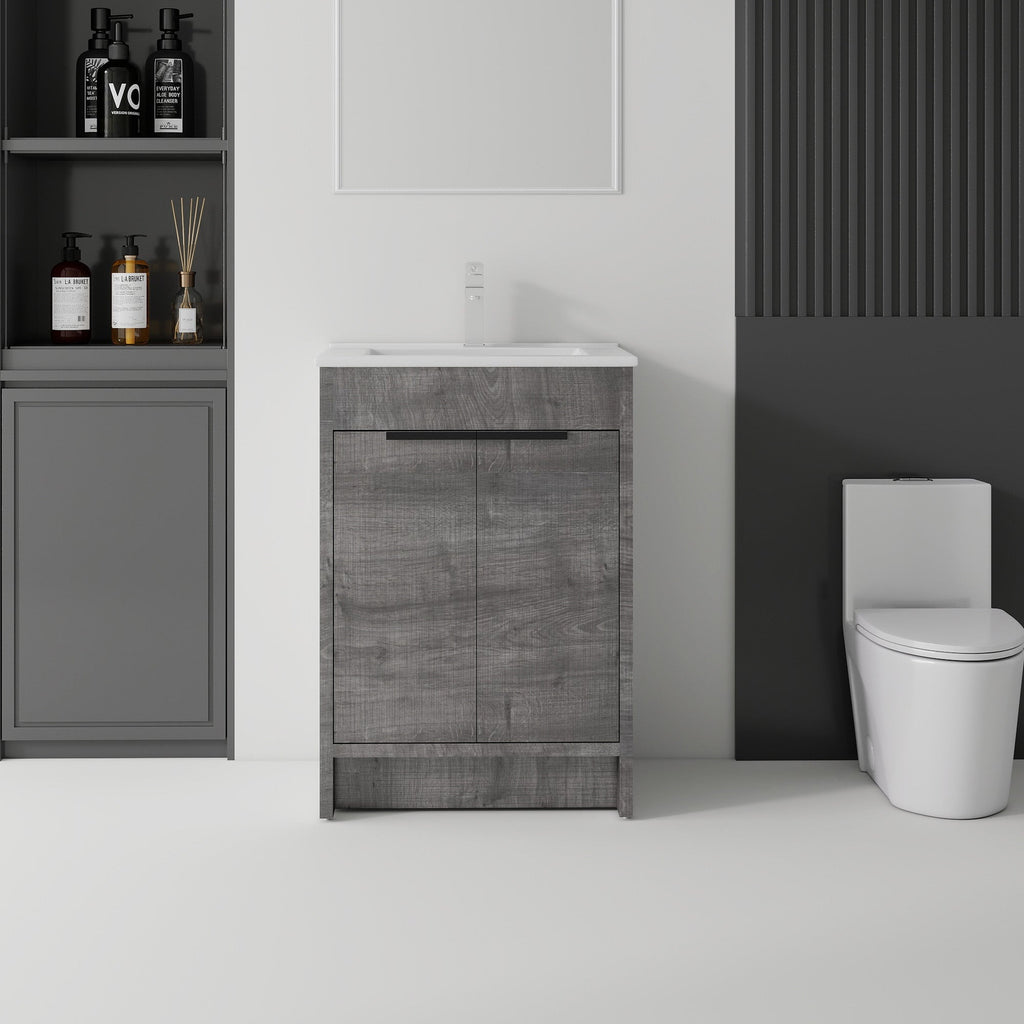 24 Inch Freestanding Bathroom Vanity with Sink