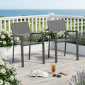 Modern Outdoor Indoor Metal Side Chair Set of 2