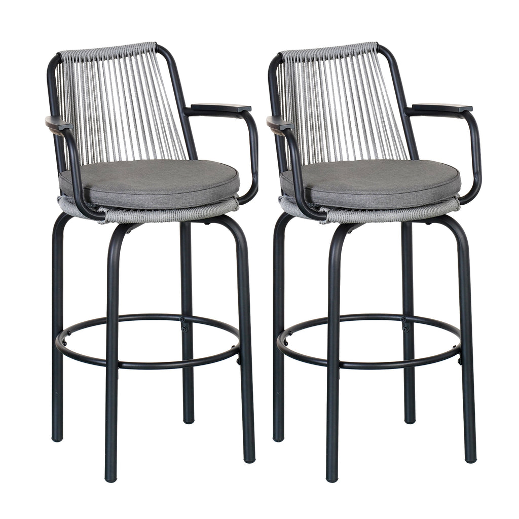 Outdoor Patio Bar Stools Set of 2