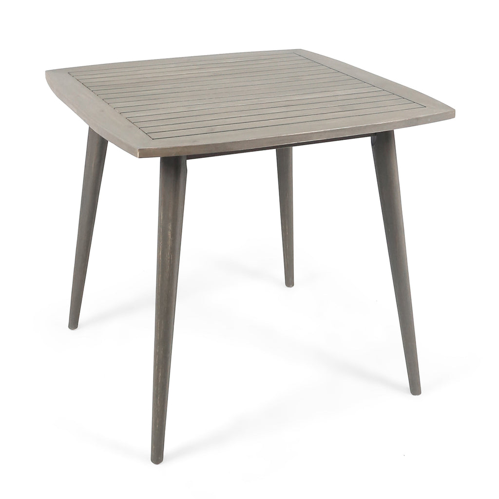Outdoor Square Acacia Wood Table with Straight Legs
