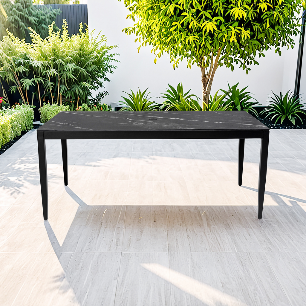 Outdoor Modern Patio Aluminum Dining Table
