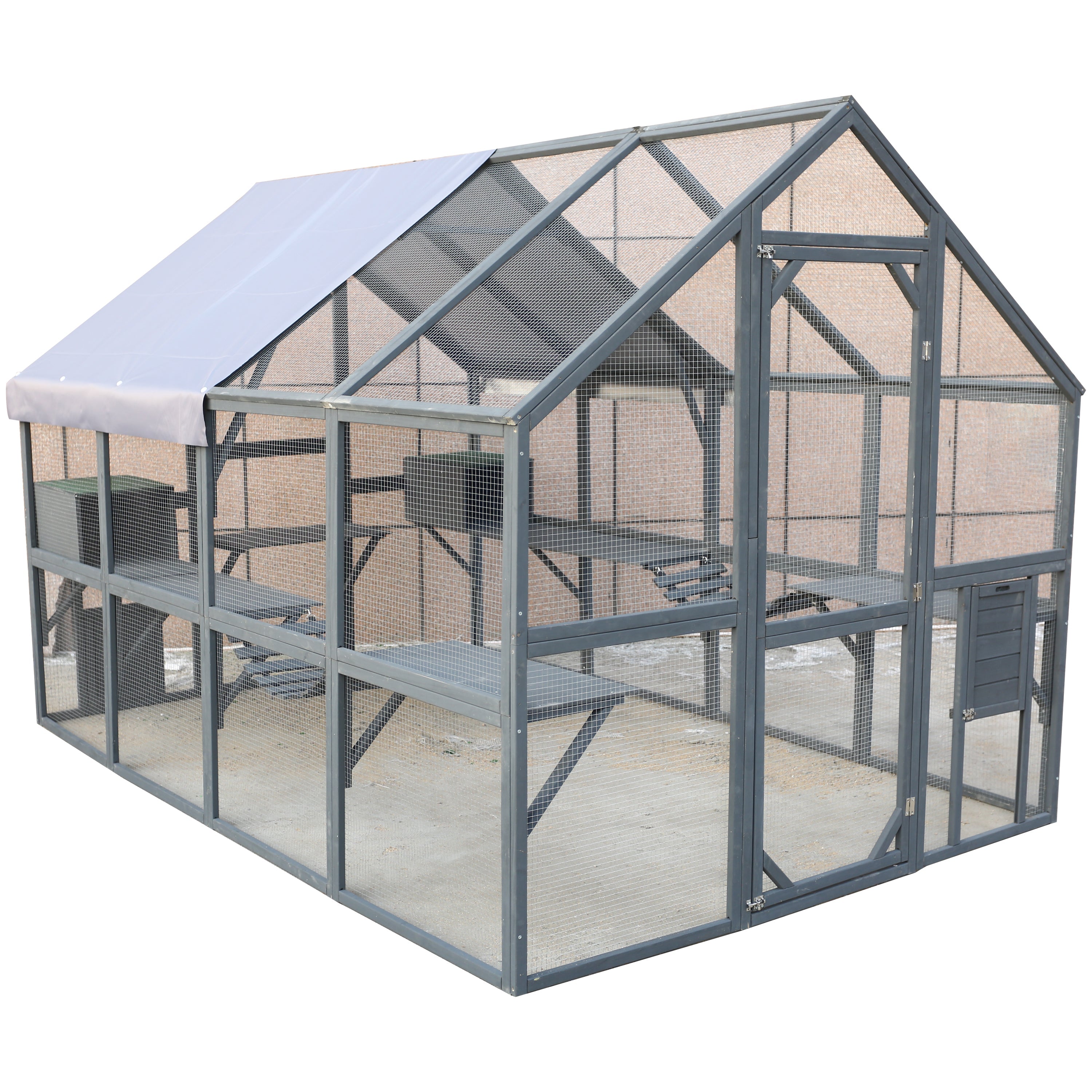 Wooden Cat Catio Large Outdoor Enclosure