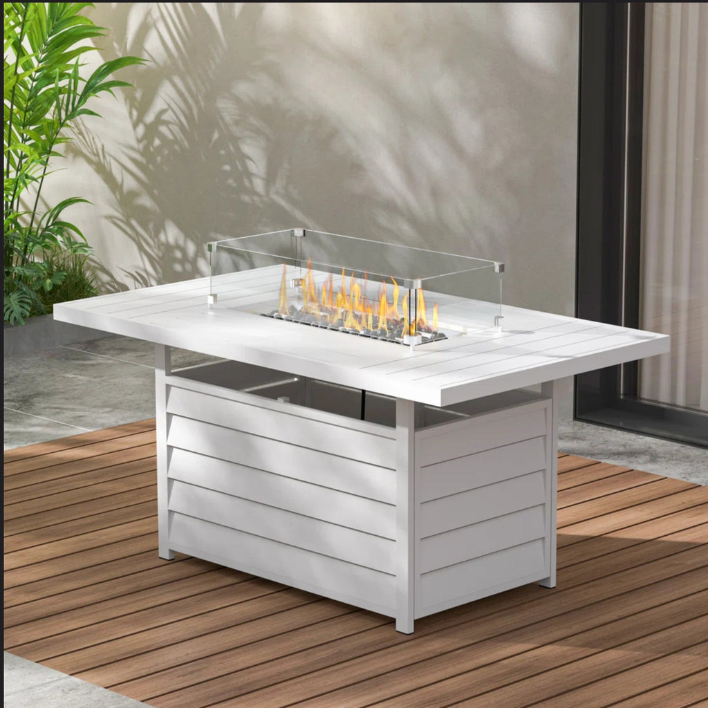 54.3 Inches Outdoor Patio Fire Pit Table