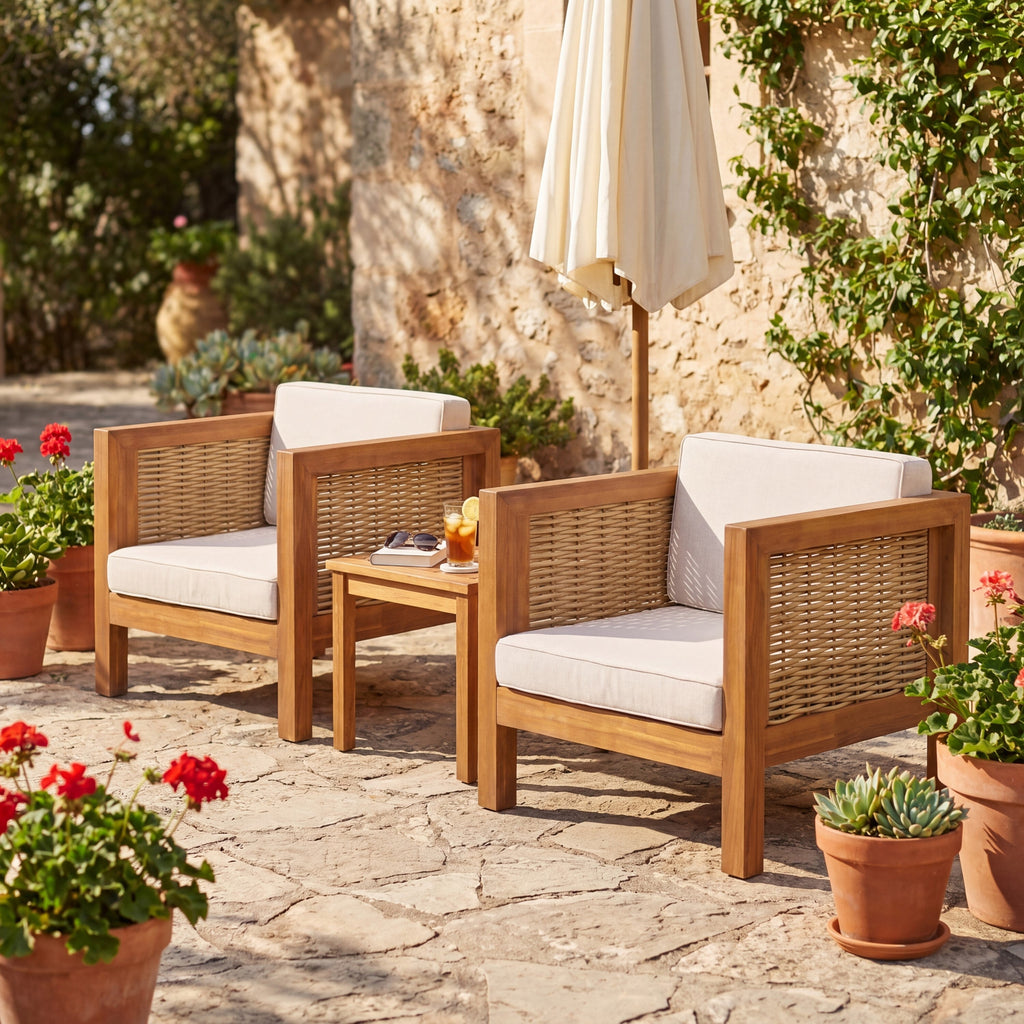 Outdoor Club Chair Set of 2