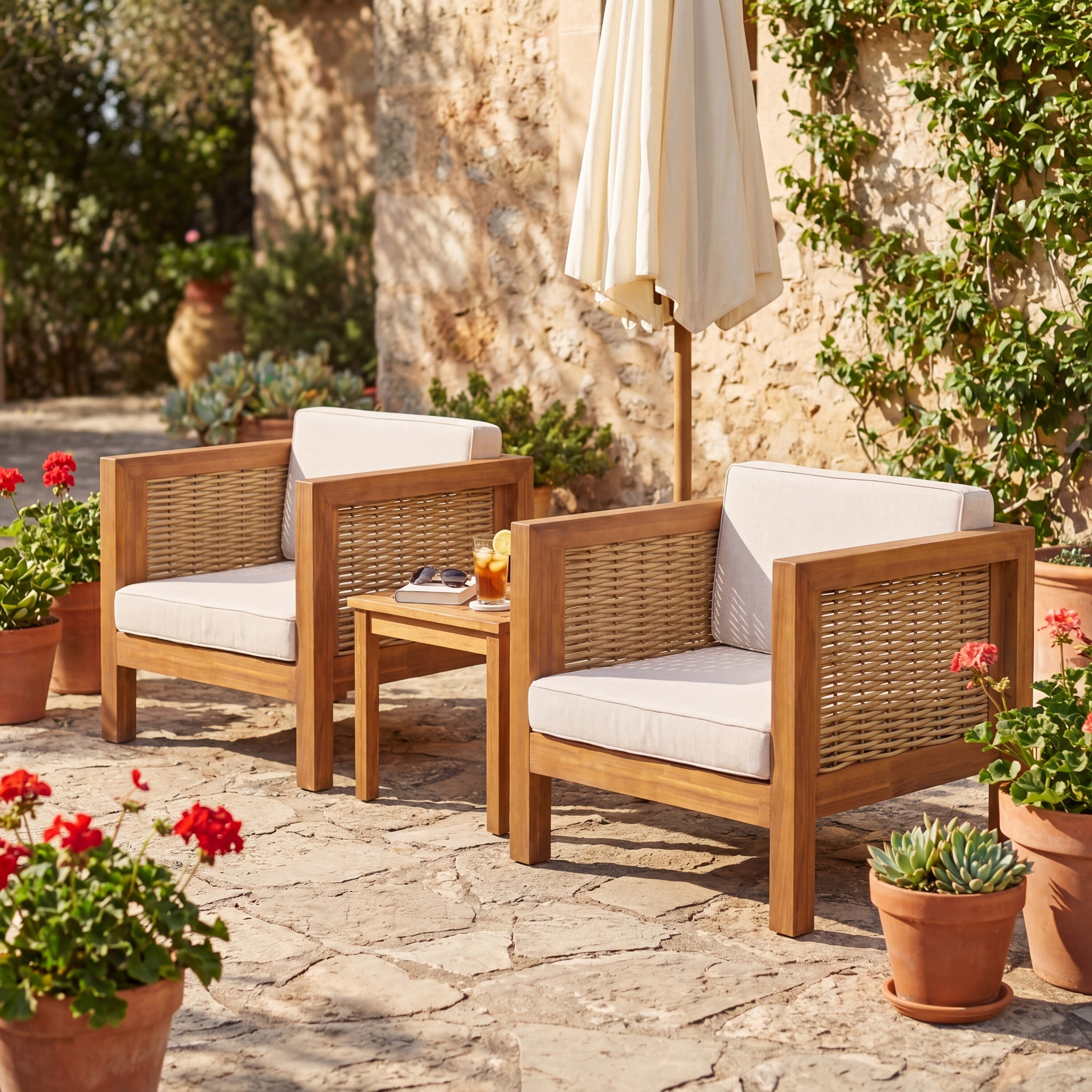 Outdoor Club Chair Set of 2