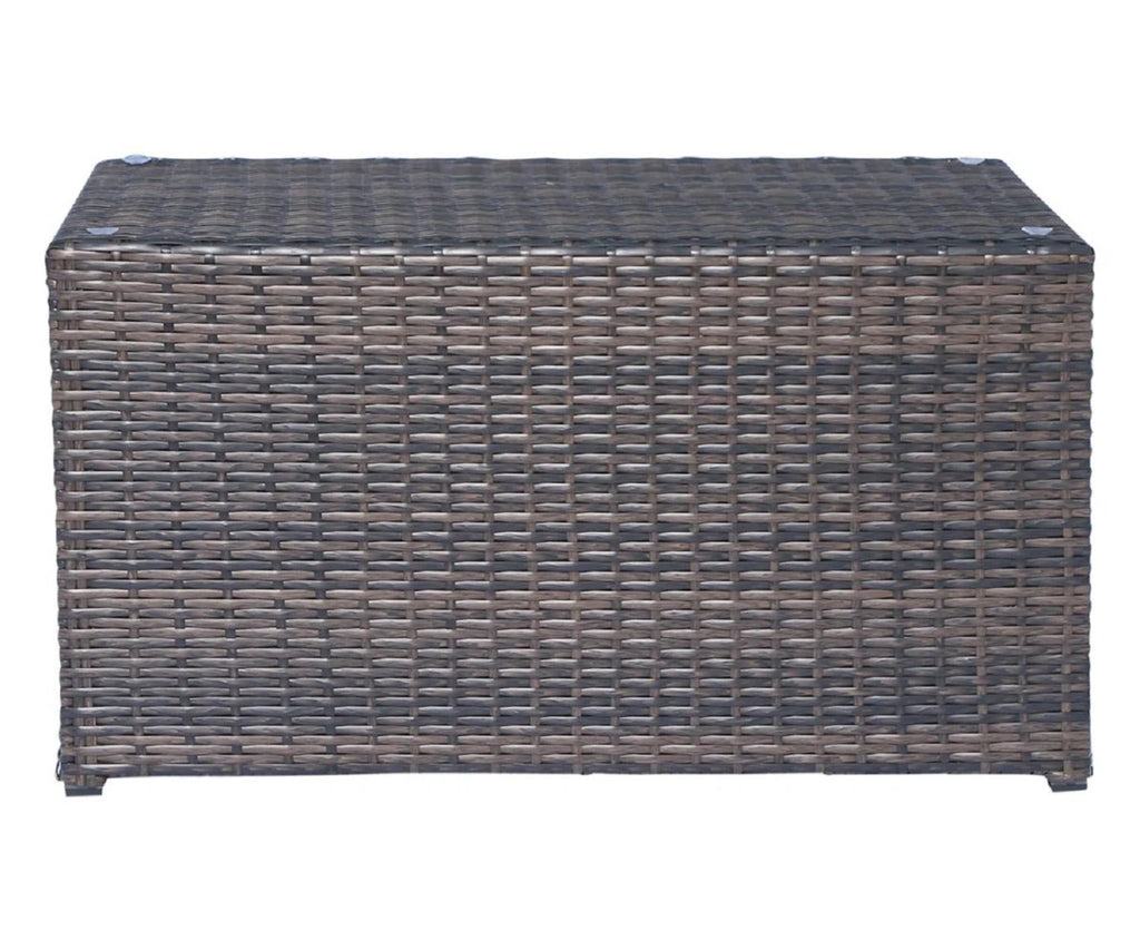 4-Person Outdoor Wicker Seating Set with Cushions – Fully Assembled
