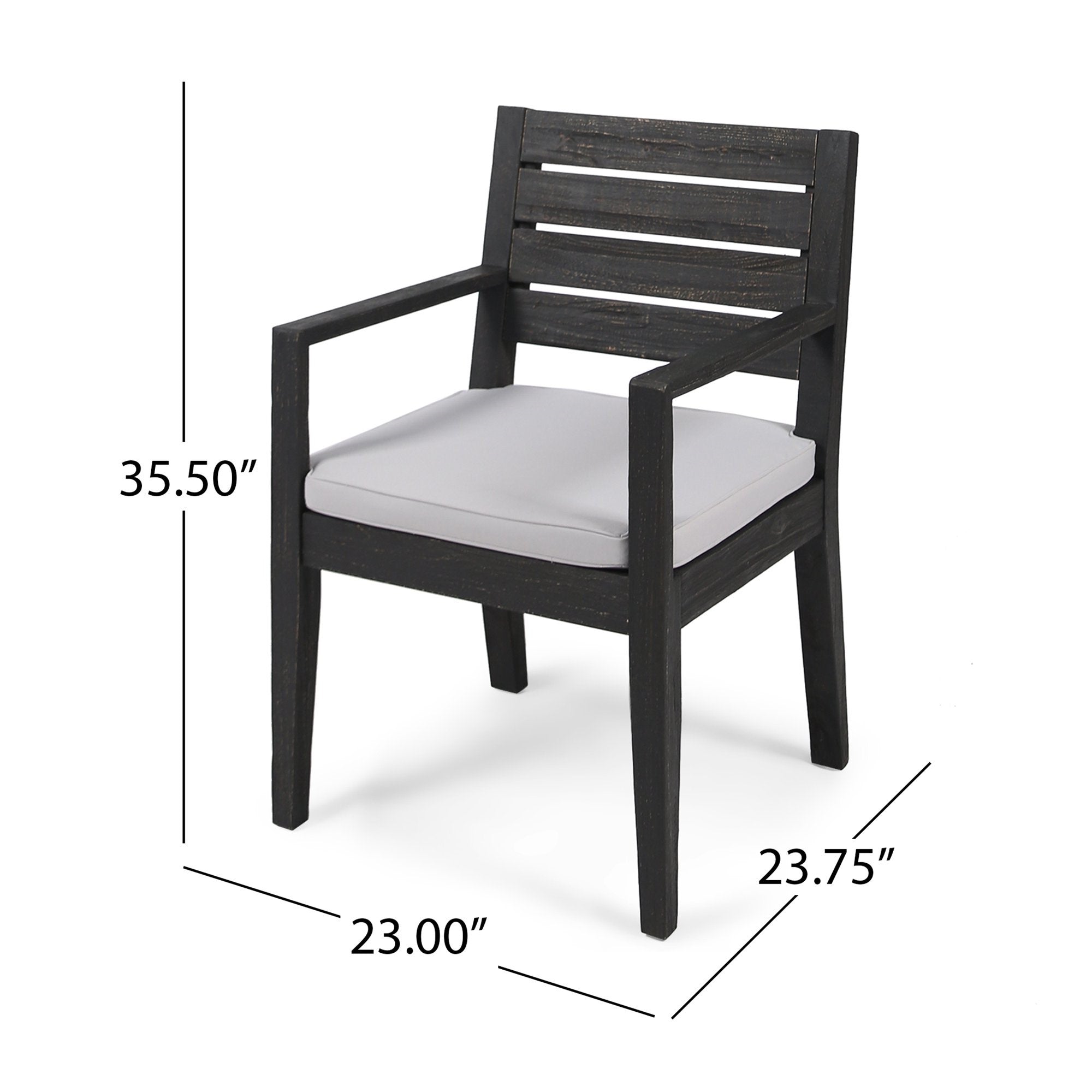 Outdoor 6-Seater Acacia Wood Dining Set with Bench