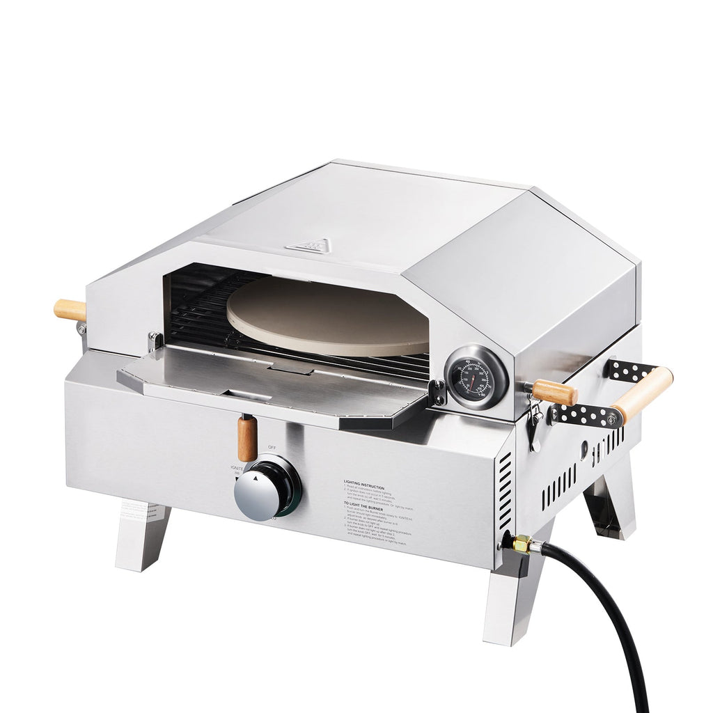 Outdoor Pizza Oven, 13 in Gas Fired Pizza-Maker