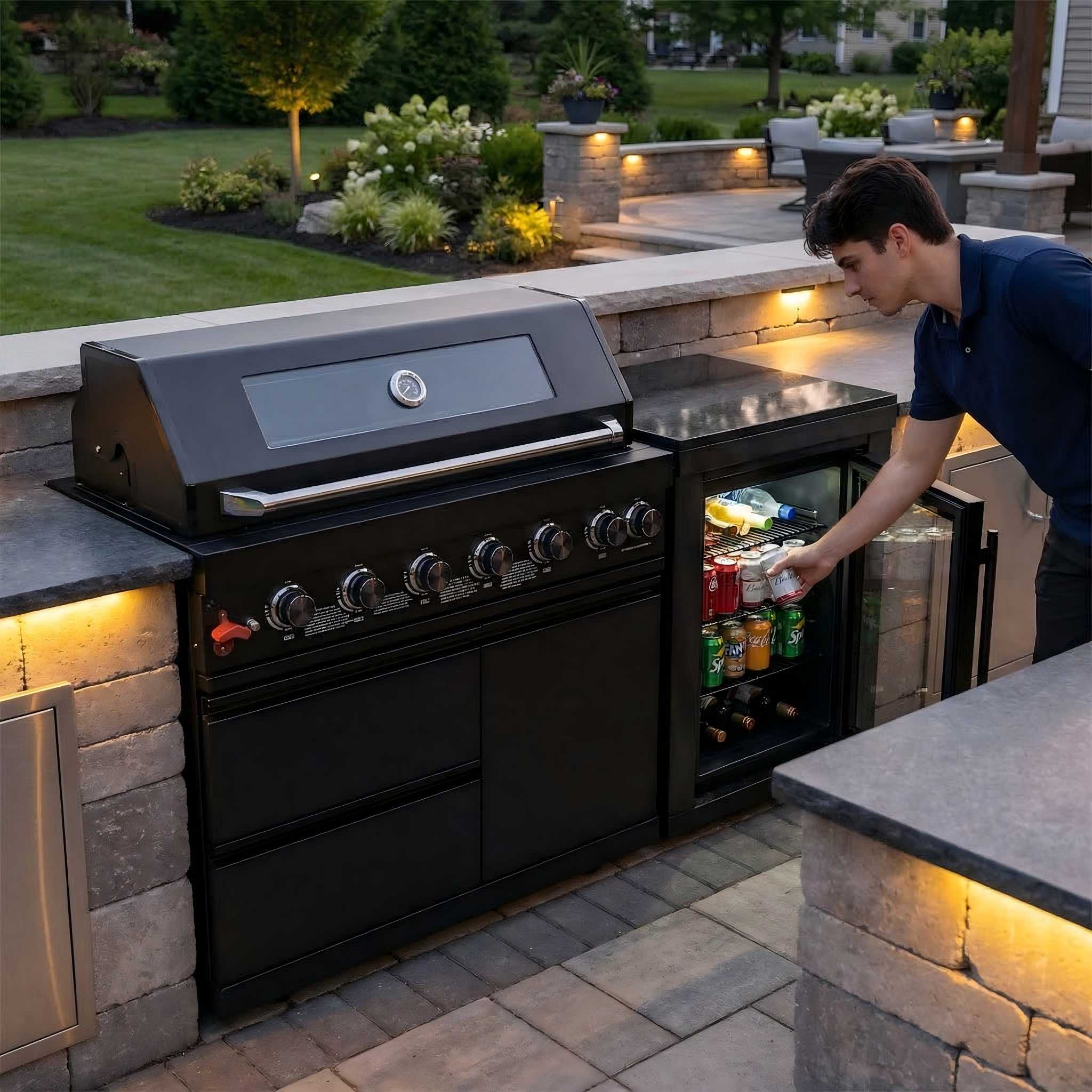 6-Burner Propane Gas Grill & Outdoor Kitchen Essentials