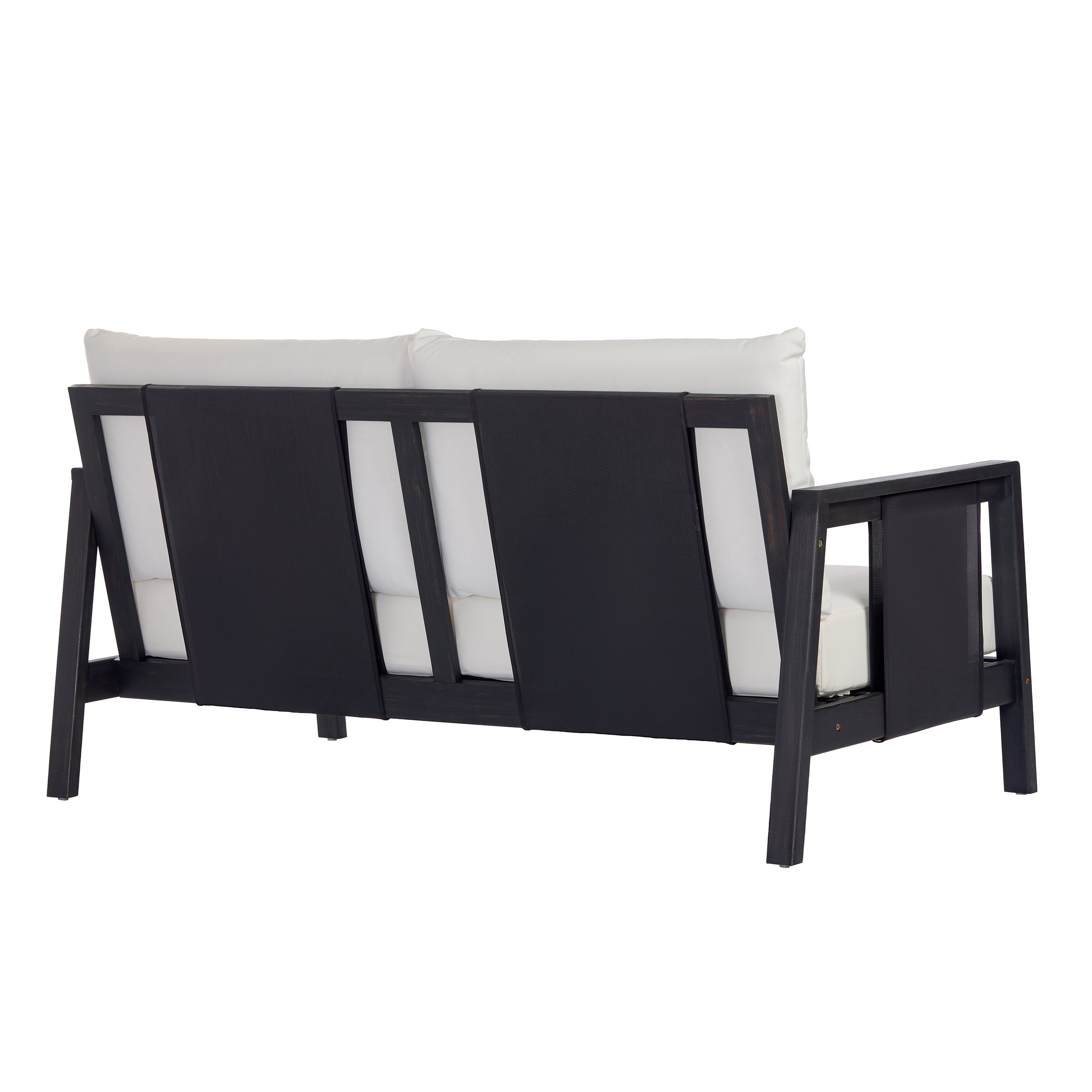 2 Piece Sofa Set with Cushions Outdoor Loveseat & Coffee Table Set