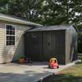 8x6FT Galvanized Steel Outdoor Storage Shed