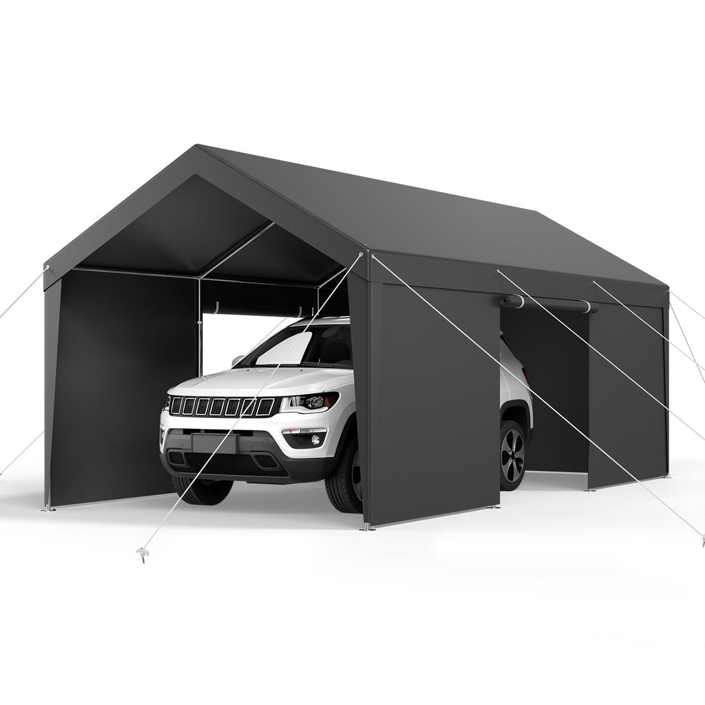 Heavy Duty Outdoor Car Canopy 12x20FT with Sidewalls