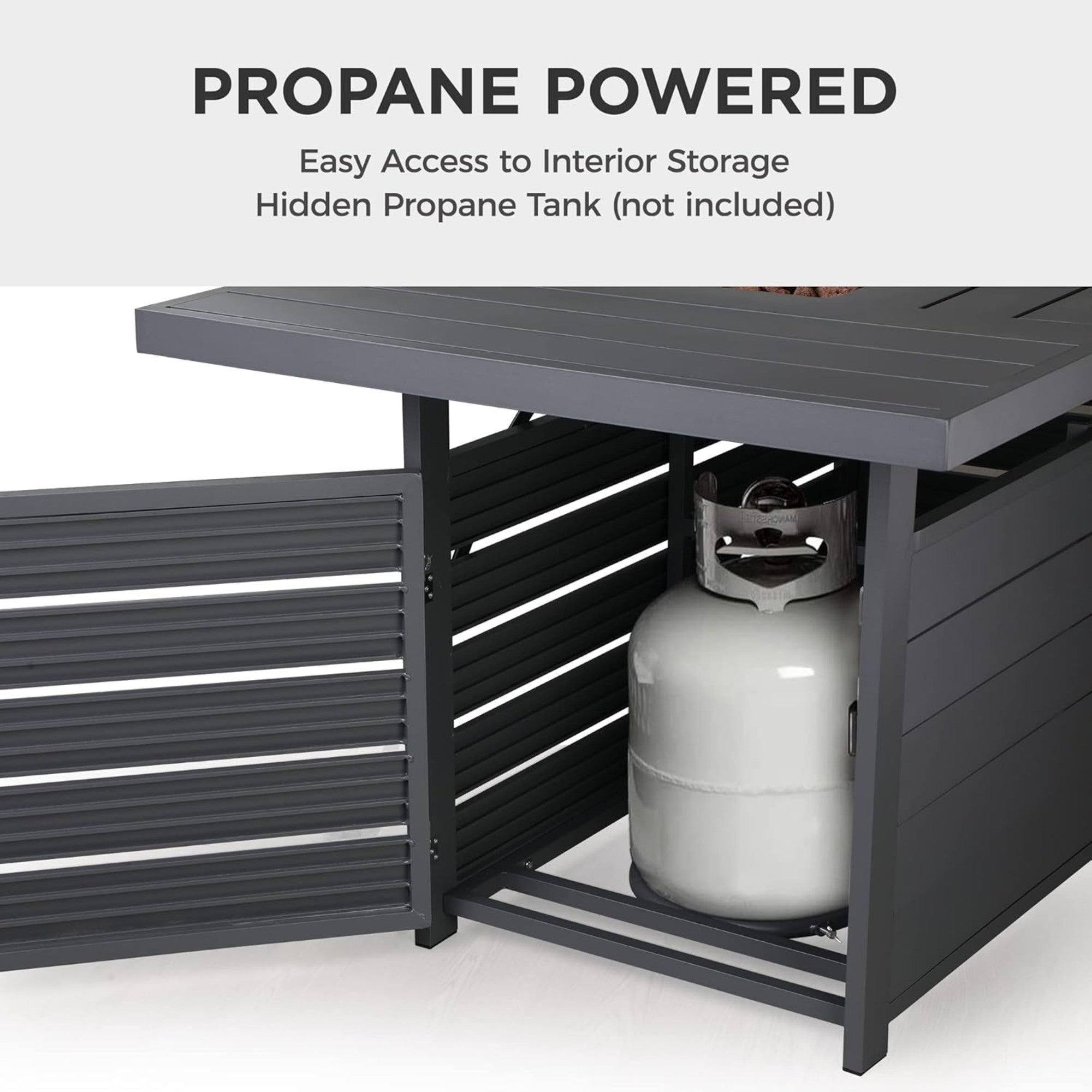 54.3” Outdoor Patio Fire Pit Table