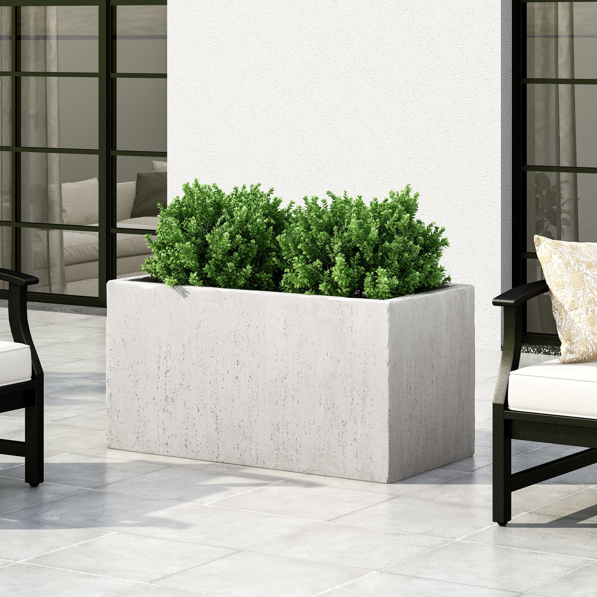 Outdoor Large Square Mgo Planter