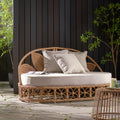 Patio Furniture Outdoor Daybed with Wicker Rattan